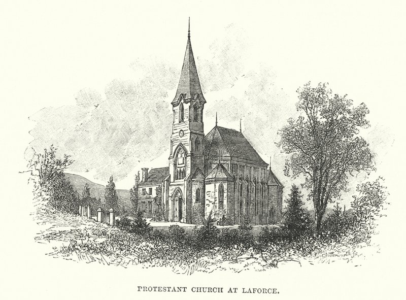 Protestantská církev v Laforce od William Henry James after Boot