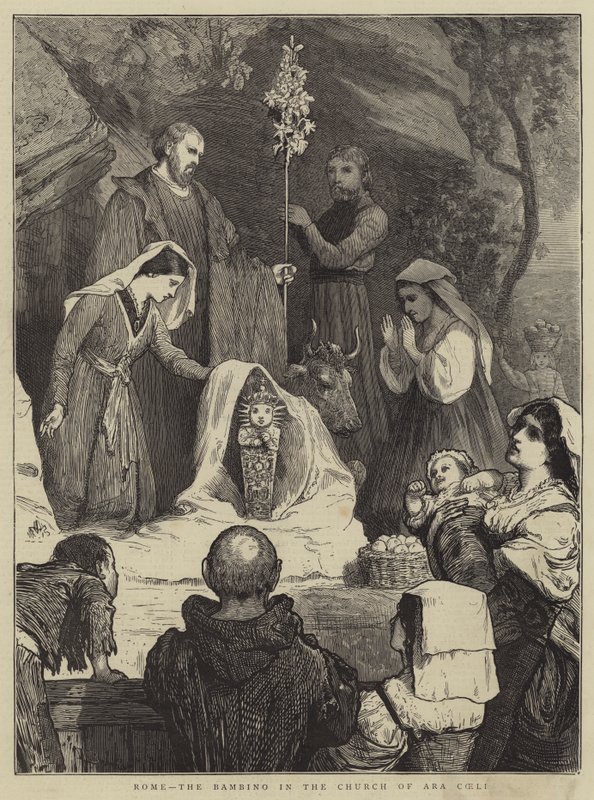 Řím, Bambino v kostele Ara Coeli od William III Bromley