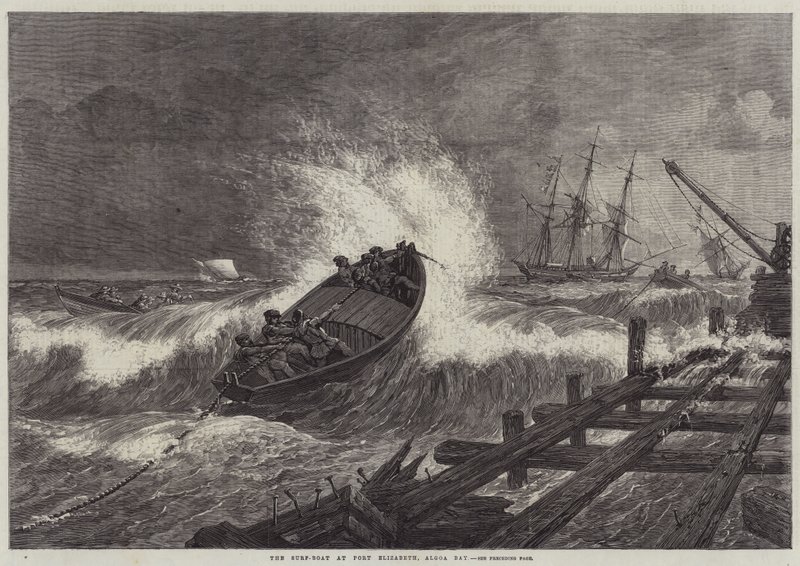 Surf-Boat v Port Elizabeth, Algoa Bay od William James Linton