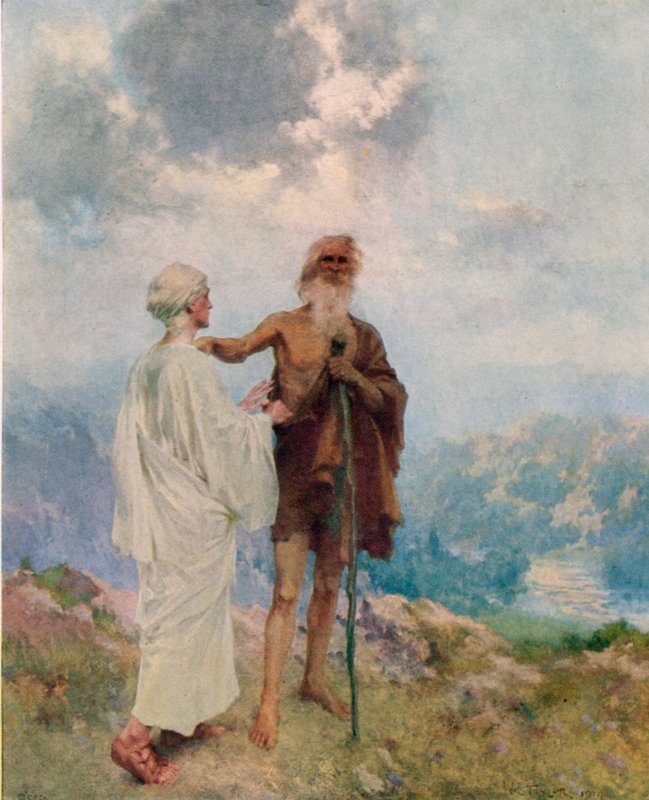 Rozloučení Eliáše a Elizea od William Ladd Taylor
