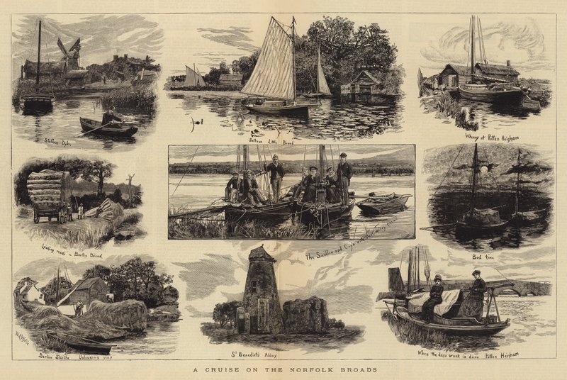 Plavba po Norfolk Broads od William Lionel Wyllie