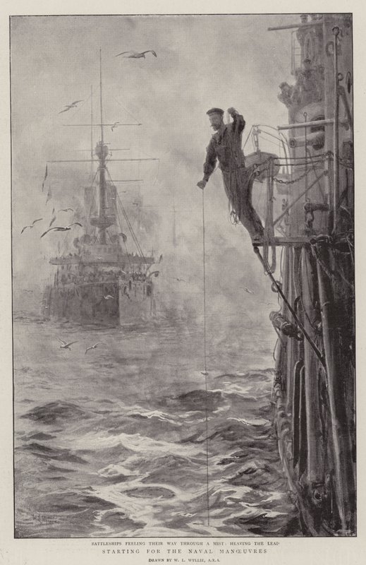 Start k námořním manévrům od William Lionel Wyllie