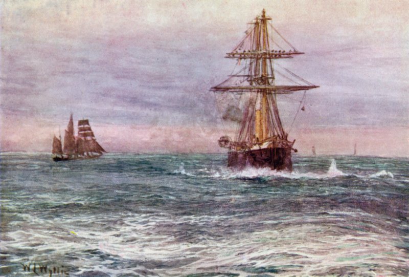 Starý "Nepřemožitelný", 1872 od William Lionel Wyllie