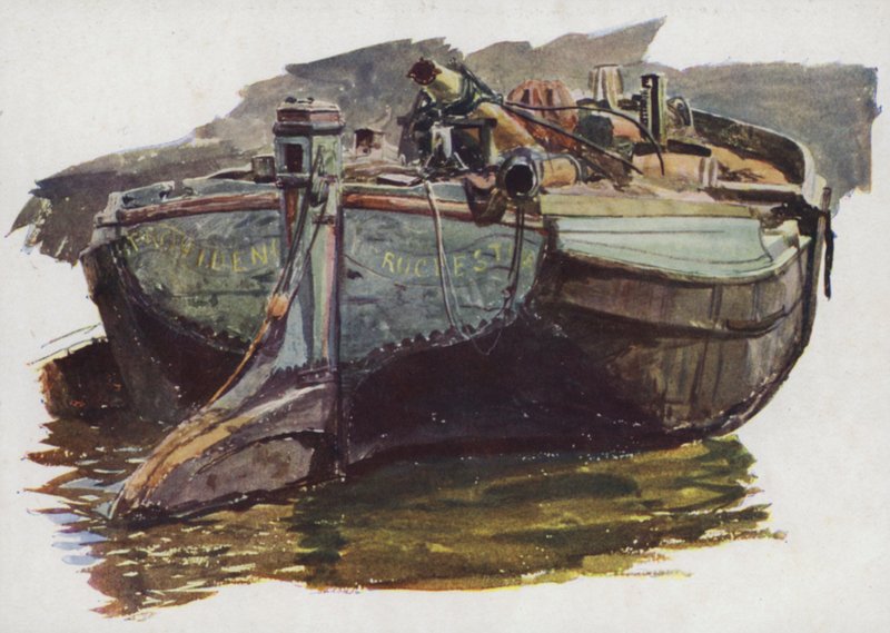 Temže nebo Medway Barge od William Lionel Wyllie