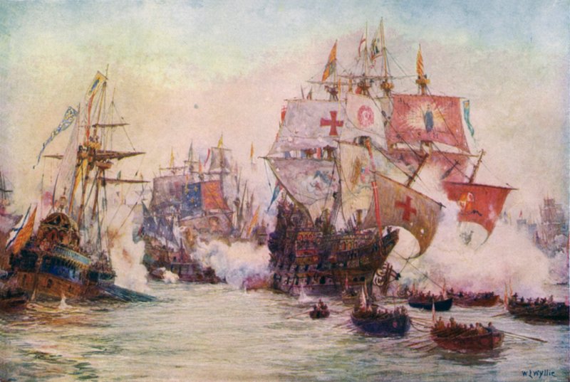 Španělská armáda, 1588 od William Lionel Wyllie