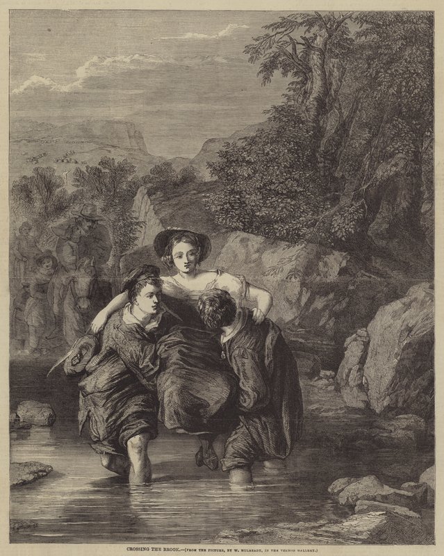 Překročení potoka od William Mulready