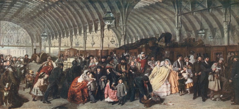 Nádraží, 1862 od William Powell Frith