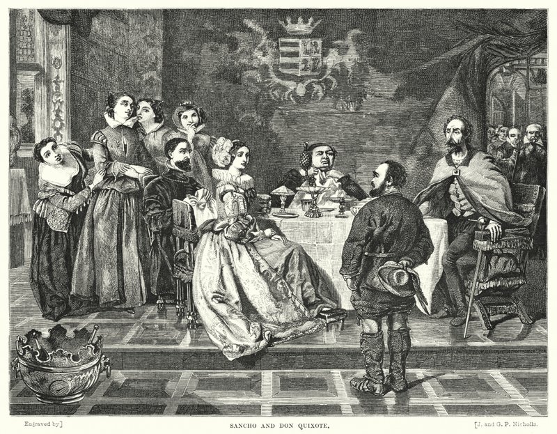 Sancho a Don Quijote od William Powell after Frith