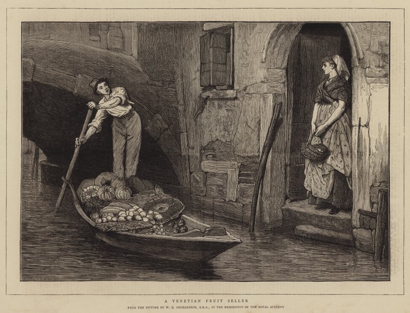 Benátský prodejce ovoce od William Quiller Orchardson