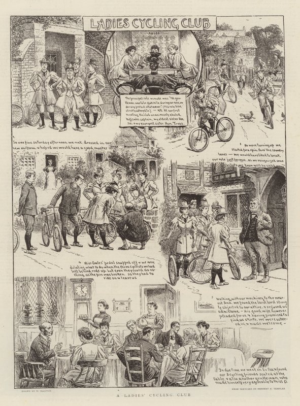 Dámský cyklistický klub od William Ralston