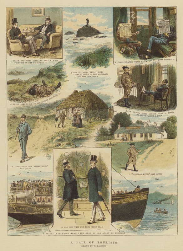 Pár turistů (chromolitho) od William Ralston
