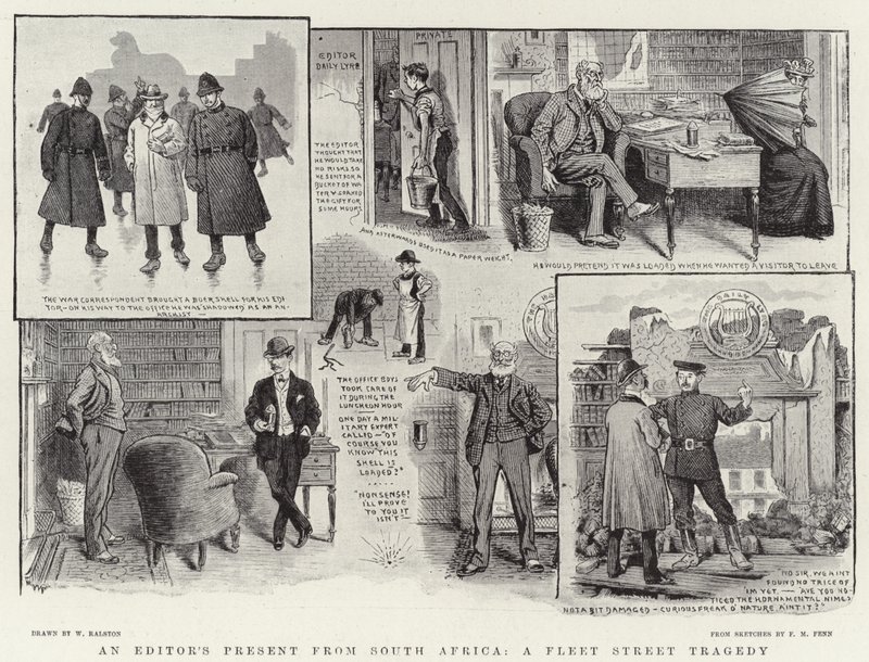 Redaktorský dárek z Jižní Afriky, tragédie Fleet Street od William Ralston