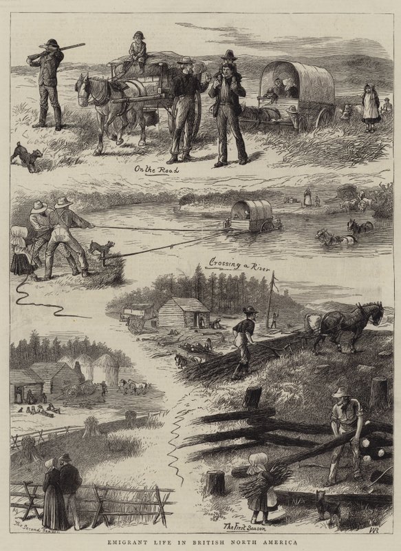 Život emigrantů v Britské Severní Americe od William Ralston