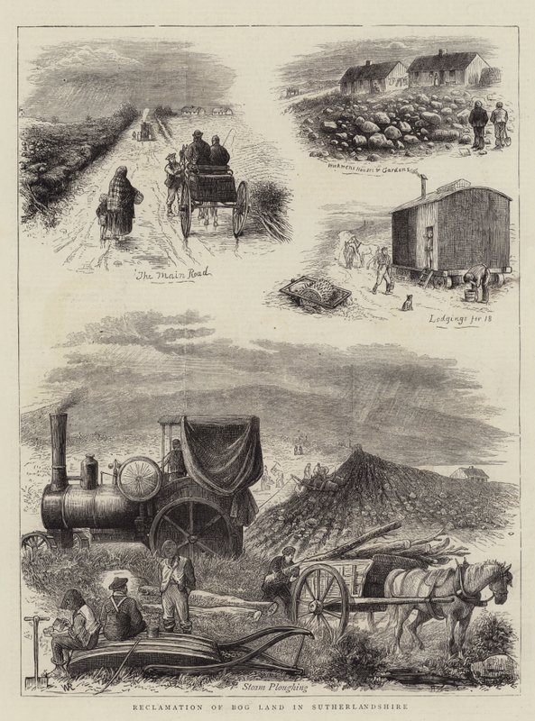 Rekultivace Bog Land v Sutherlandshire od William Ralston
