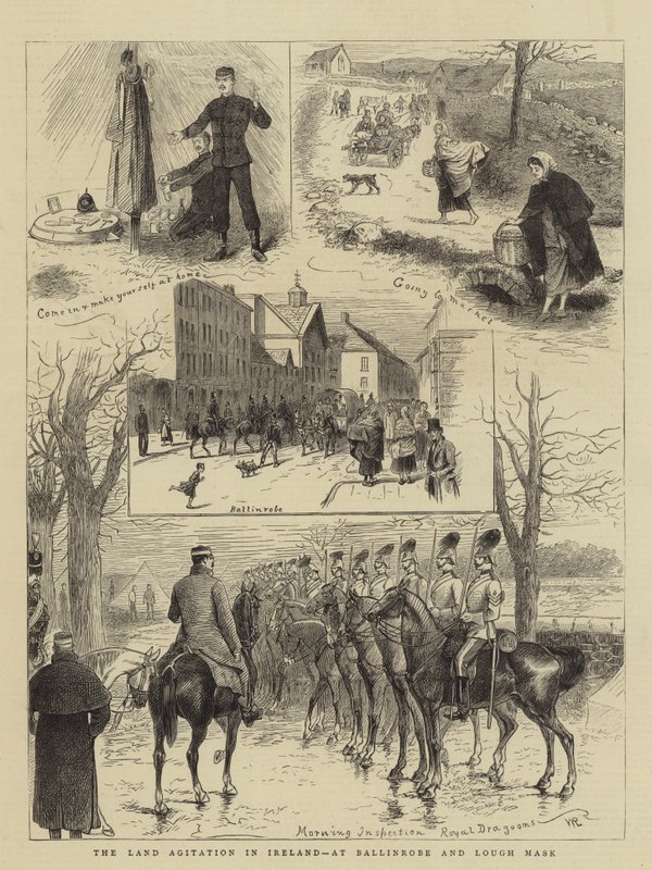 Land Agitation v Irsku, v Ballinrobe a Lough Mask od William Ralston