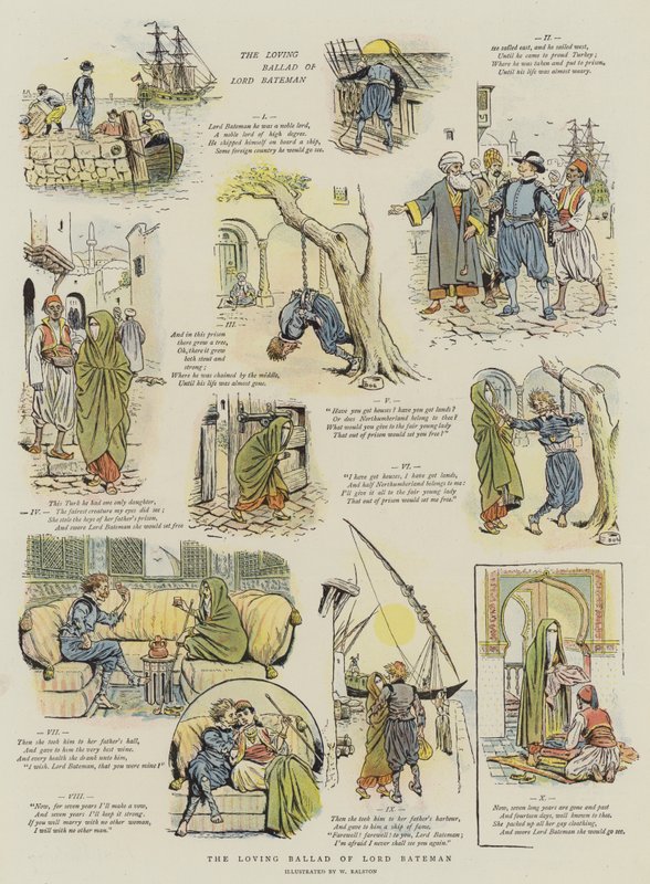 Milující balada o lordu Batemanovi (chromolitho) od William Ralston