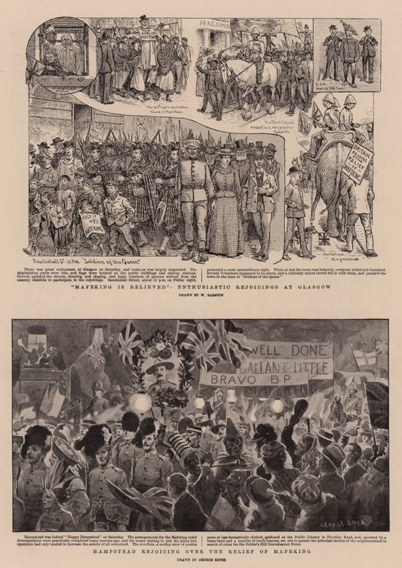 Reliéf Mafekingu od William Ralston