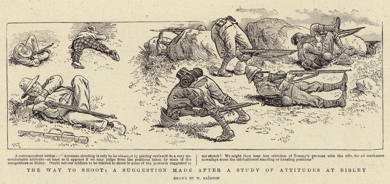 The Way to Shoot, návrh vytvořený po Studiu postojů v Bisley od William Ralston