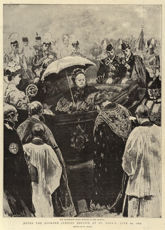 Po bohoslužbě k diamantovému jubileu v katedrále svatého Pavla, 22. června 1897 od William Small
