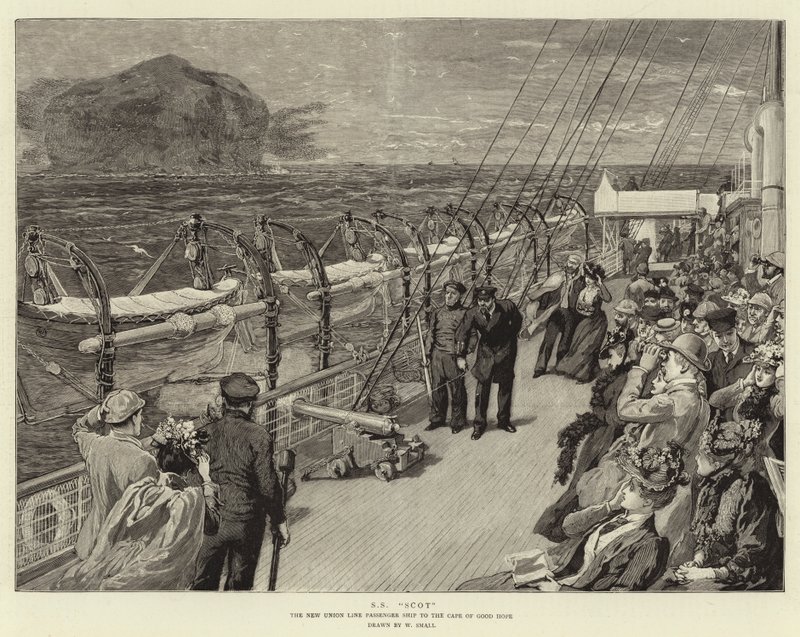 SS Scot, osobní loď New Union Line na Mys Dobré naděje od William Small