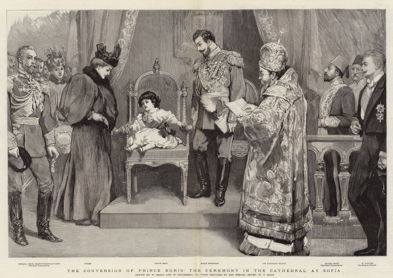 Obrácení knížete Borise, obřad v katedrále v Sofii od William Small