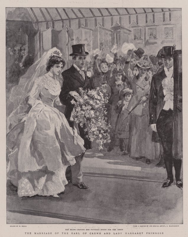 Manželství hraběte z Crewe a lady Margaret Primrose od William Small