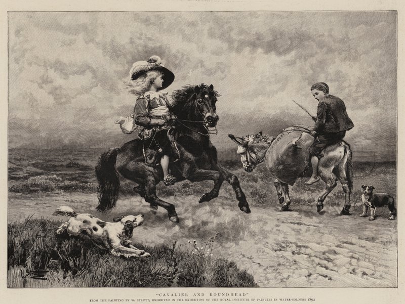 Kavalír a Roundhead od William Strutt