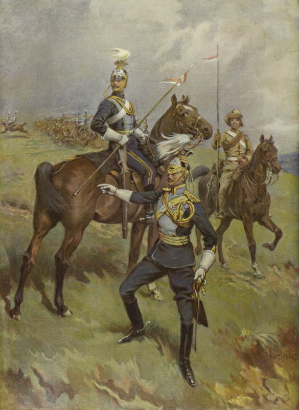 Britští vojáci 21. (císařovny Indie) Lancerů od William T. Maud