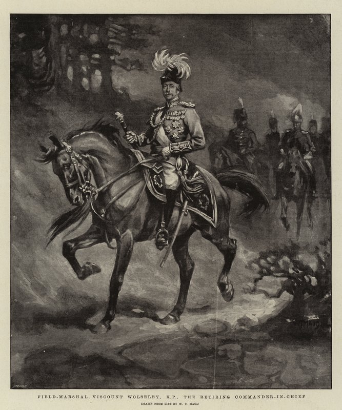 Polní maršál vikomt Wolseley, KP, vrchní velitel ve výslužbě od William T. Maud
