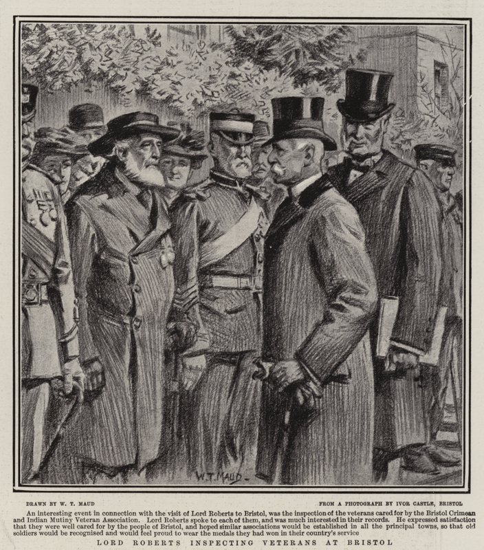 Lord Roberts kontroluje veterány v Bristolu od William T. Maud
