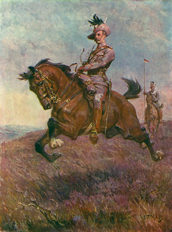 Důstojník a voják Lancers z Nového Jižního Walesu, Búrská válka, Jižní Afrika od William T. Maud