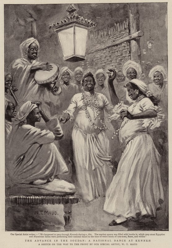 Postup v Soudanu, národní tanec v Kennehu od William T. Maud