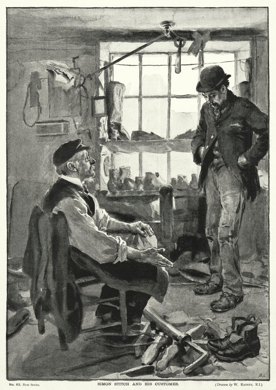 Simon Stitch a jeho zákazník od William after Rainey