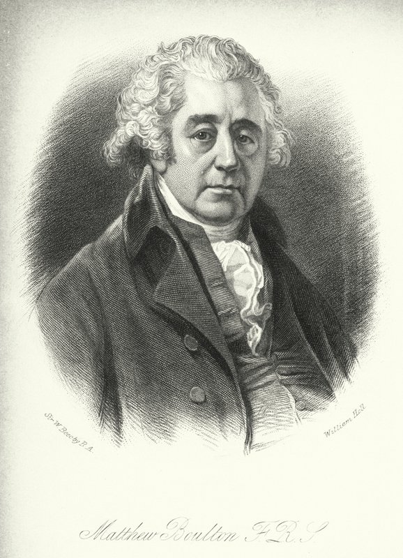 Matthew Boulton, FRS (rytina) od William (after) Beechey