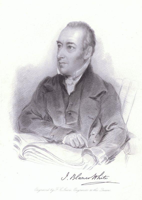 Joseph Blanco White , španělský teolog a básník (rytina) od William (after) Behnes