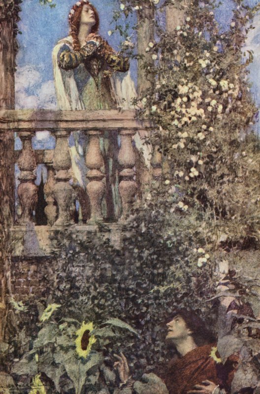 Shakespearův Romeo a Julie: (barevná litografie) od William (after) Hatherell