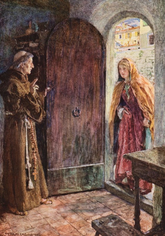 Shakespearův Romeo a Julie: (barevná litografie) od William (after) Hatherell