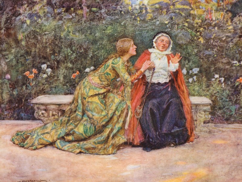 Shakespearův Romeo a Julie: (barevná litografie) od William (after) Hatherell