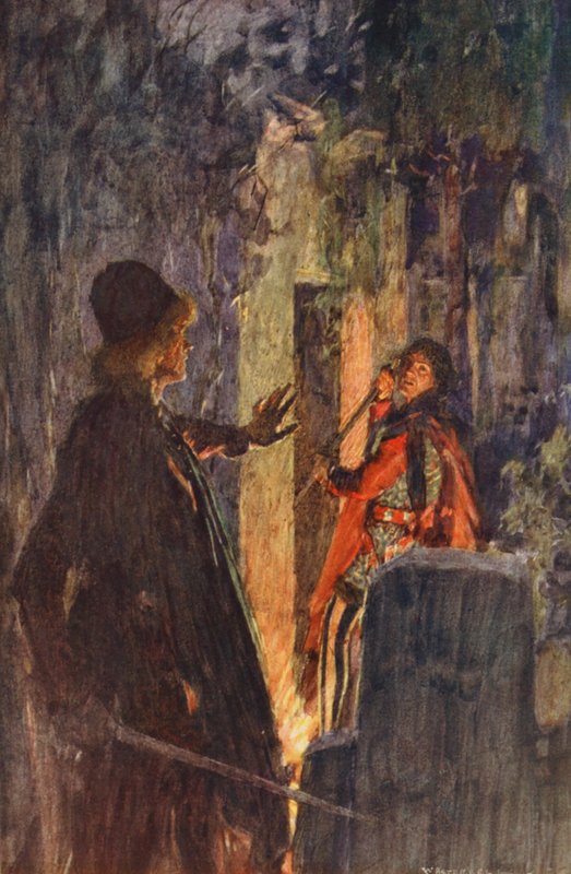 Shakespearův Romeo a Julie: (barevná litografie) od William (after) Hatherell