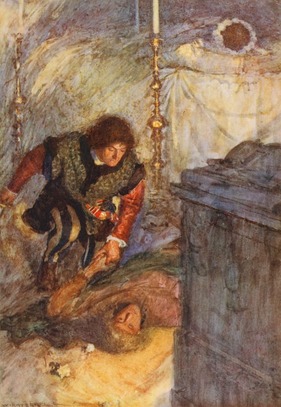 Shakespearův Romeo a Julie: (barevná litografie) od William (after) Hatherell