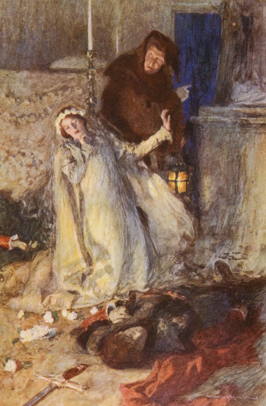 Shakespearův Romeo a Julie: (barevná litografie) od William (after) Hatherell