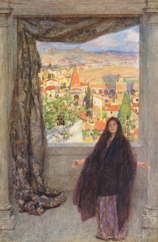 Shakespearův Romeo a Julie: (barevná litografie) od William (after) Hatherell