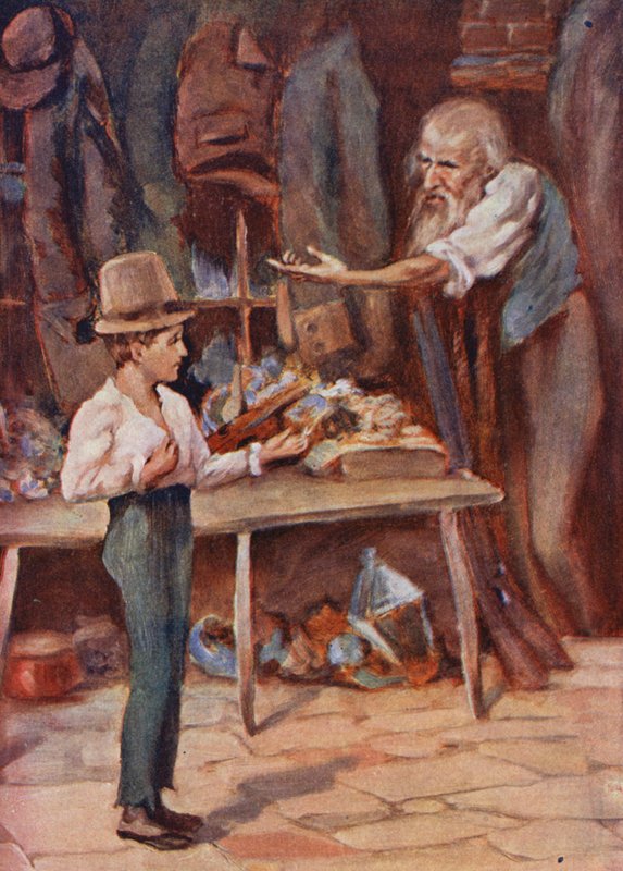 Chlapectví Davida Copperfielda (barevná litografie) od William (after) Rainey