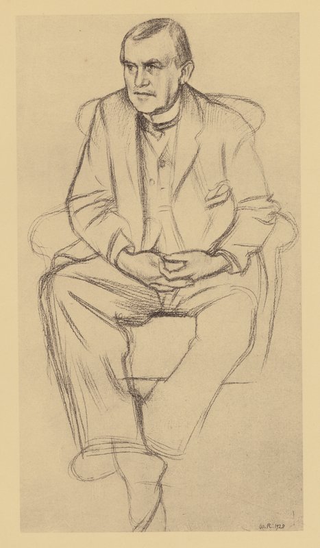 Portrét Philipa Wilsona Steera (litografie) od William (after) Rothenstein