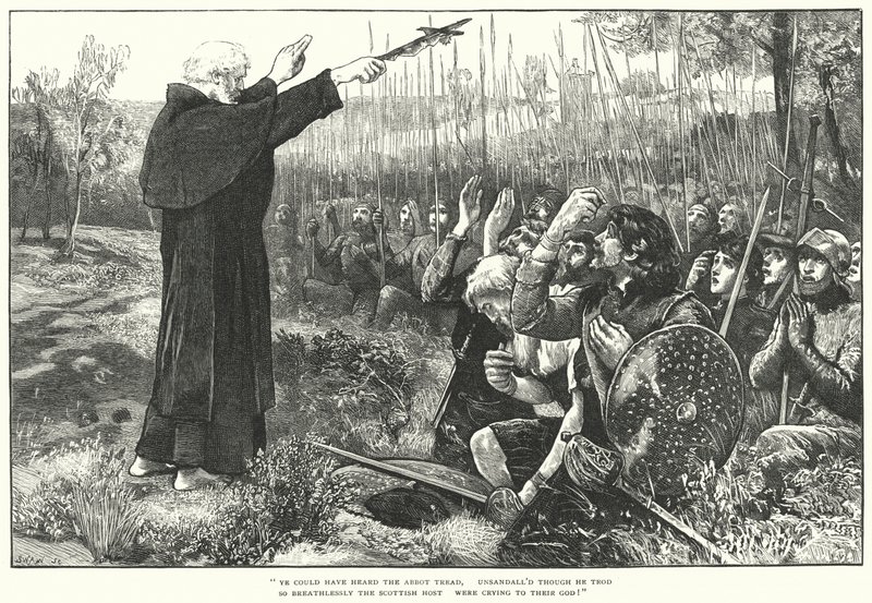 The Battle Of Bannockburn (rytina) od William (after) Small
