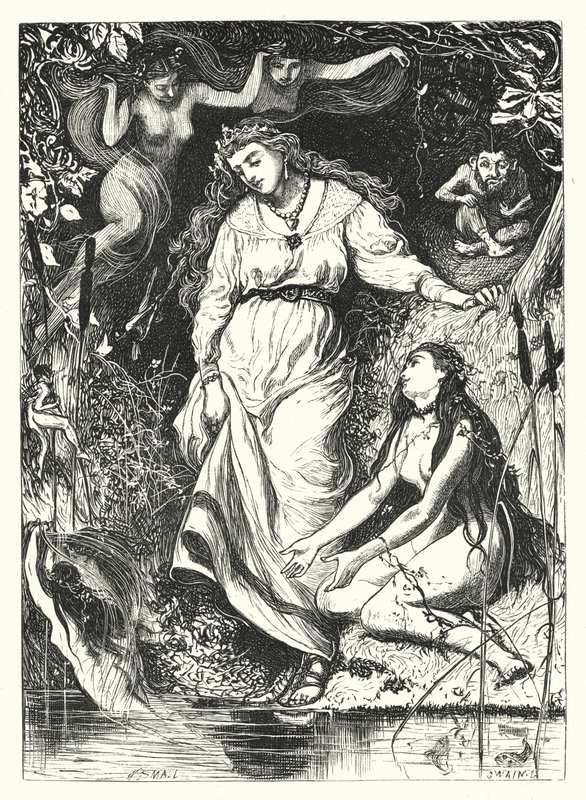 The Chase of the Siren (rytina) od William (after) Small