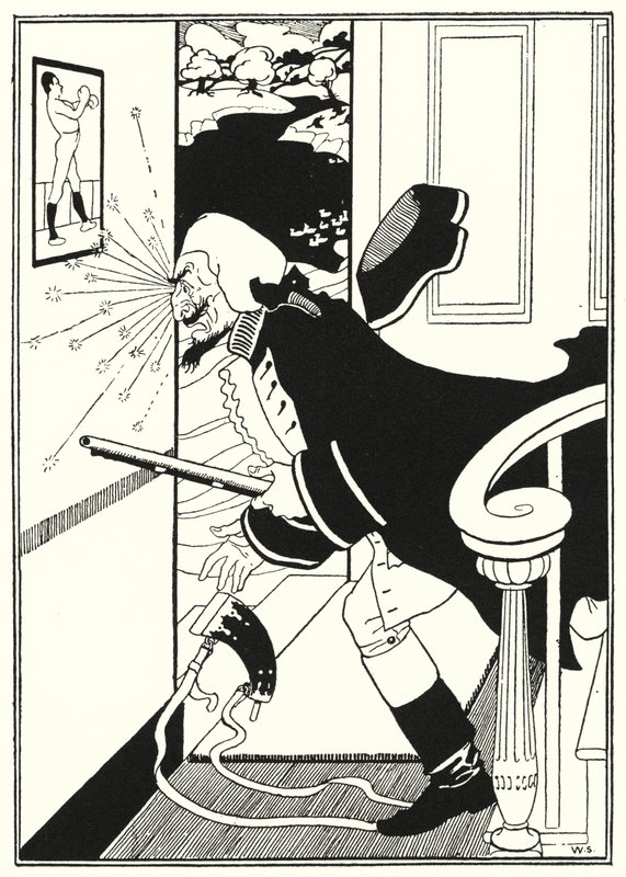 Ilustrace pro Dobrodružství barona Munchausena (rytina) od William (after) Strang