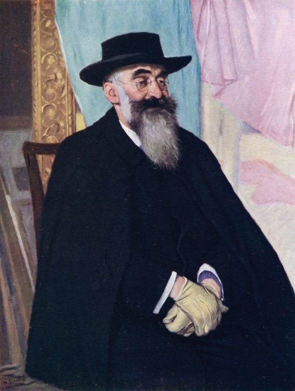 Portrét Luciena Pissarra (barevné lito) od William (after) Strang