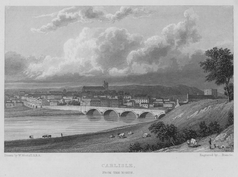 Carlisle, ze severu (rytina) od William (after) Westall
