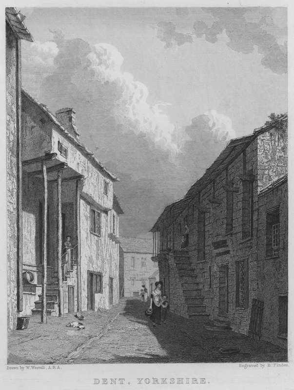 Dent, Yorkshire (rytina) od William (after) Westall